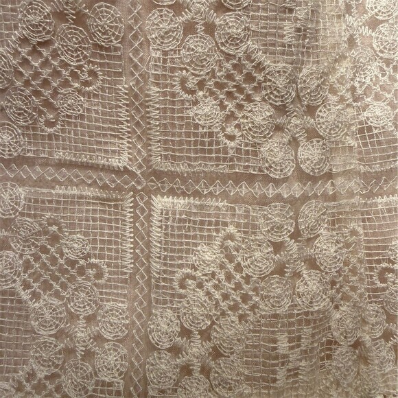 AVEC LES FILLES Dress Womens Size 8 Antique Lace Midi Sweetheart Fit & Flare - Picture 4 of 7